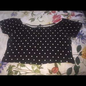Polka Dot Crop Top